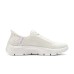 Skechers Go Walk Fle Cushioning Anti-Slip And Wear-Resistant Low-Top Casual Running Shoes Women's White Purple Белый Фиолетовый, 36