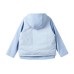 Skechers Grade School Casual Sportswear Set (Moon White Blue Vest + Moon White Blue Jacket), 130