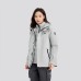Skechers Hiking Urban Living/Travel/Commuting Warm Windbreaker Jacket Women's Moon Rock Gray Moon Gray, M