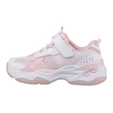 Skechers DLITES Abrasion Resistant Kids Lifestyle Shoes White Pink Kids' Белый Розовый, 37