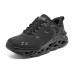 Skechers Anti-Slip Wear-Resistant Low-Top Running Shoes Men's All Black Черный, 43.5