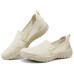 Skechers Go Walk Smart Breathable Lightweight Low-Top Casual Shoes Women's Beige Бежевый, 37