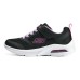 Skechers Durable Breathable Low-Top Kids' Running Shoes Black Purple Teenagers Черно-фиолетовый, 31