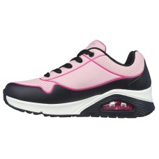 Skechers Cushioning Anti-Slip And Wear-Resistant Low-Top Running Shoes Women's Black Pink Black Pink, 39