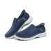 Skechers Cushioning Wear-Resistant Low-Top Running Shoes Men's Navy Синий, 40