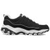 Skechers D Lites Low Top Daddy Shoes Black/White Women's 36