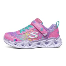 Skechers Heart Lights Slip Resistant Shock Absorbers With Abrasion Resistant Properties Teenagers 33.5