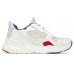 Skechers BOBS BAMINA Cushioning Anti-Slip And Wear-Resistant Mid-Top Casual Shoes Women's White Blue Red 37