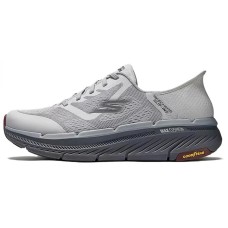 Skechers MEN'S GO Cushioned Slip-Resistant Low-Top Running Shoes Men's Gray GRAY/Charcoal Gray, 42.5