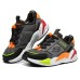Skechers Ultrasurge Anti Slip Wear Resistant Low Top Kids Lifestyle Shoes Black White Orange Teenagers Черный, 28.5
