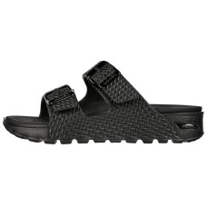 Skechers ARCH FIT FOOTSTEPS Rubber Sole Slip-Resistant Slide Slippers Women's Pure Black 38