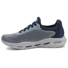 Skechers ARCH FIT ORVAN Cushioning Wear-Resistant Low-Top Running Shoes Men's Gray Blue Gray Blue, 40