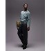 Mango knitted polo sweater in pale green Зеленый, L