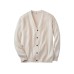 Big & Tall Shoreman's Cardigan Cable Knit Sweater Бежевый, 9XL