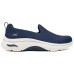 Skechers WOMEN'S GO WALK Anti-Slip Wear-Resistant Low-Top Casual Shoes Women's Blue White Синий Белый, 35