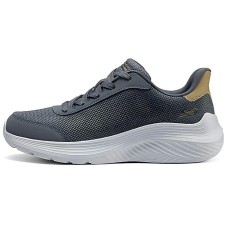 Skechers Cushioning, Wear Resistant Low Top Casual Shoes Men's Gray Серый, 41