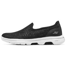 Skechers Go Walk 5 Anti-Slip Wear-Resistant Breathable Lightweight Low-Top Casual Shoes Women's Black White Черно-белый, 38