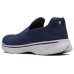 Skechers Go Walk 4 Cushioning Anti-Slip And Wear-Resistant Low-Top Casual Shoes Men's Blue Gray 42.5