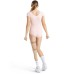 Women's Short Sleeve Leotard Розовый, Large
