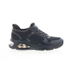 Skechers Tres Air Uno Easy Steppers Womens Black Lifestyle Sneakers Shoes 7.5