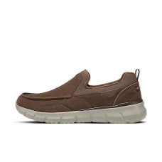 Skechers Cushioned Slip-Resistant Low-Top Casual Shoes Men's Brown Коричневый, 41.5