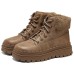 Skechers Modern Comfort Warm Wear-Resistant Slip-Resistant Short Snow Boots Women's Chestnut Коричневый, 36
