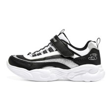 Skechers Unicorn Storm Anti-Slip Wear-Resistant Mid-Top Kids' Running Shoes Black White Teenagers 30