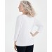 Women's Cotton 3/4-Sleeve Henley Tee, Created for Macy's Белый, S