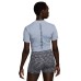 Women's Pro Dri-FIT Short-Sleeve Cropped Training Top Голубой, XS