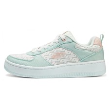 Skechers Slip Resistant Cushioning Abrasion Resistant Low Top Skateboard Shoes Women's White Blue White blue, 35