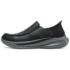 Skechers SKECHERS MENS USA Anti-Slip And Wear-Resistant Breathable Low-Top Casual Shoes Men's Black Черный, 41