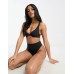 ASOS DESIGN Marina smoothing high-waist thong in black Черный, US 0