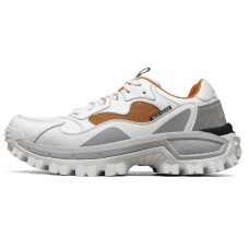 Skechers Running Shoes Men Low-Top Silver/Gray/Brown 39.5