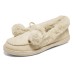 Skechers Cushioned Slip-Resistant Warm Low-Top Casual Shoes Women's Natural Бежевый, 36.5
