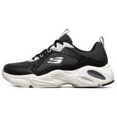Skechers Stamina Airy Low Top Running Shoes Black/White Women's 36