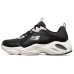 Skechers Stamina Airy Low Top Running Shoes Black/White Women's 36