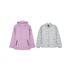 Skechers Hiking Urban Living/Travel/Commuting Thermal Windbreaker Jacket Women's Lavender Dusty Purple Lavender Dusty Purple, S