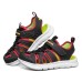 Skechers Slip Resistant, Abrasion Resistant, Breathable Children's Sandals Black Red Teenagers 28.5