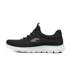 Skechers Durable Breathable Low-Top Casual Shoes Women's Black Черный, 35