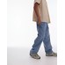 Topman baggy jeans in dark blue Синий, W36 L32