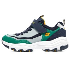Skechers I Conik Abrasion Resistant Slip Resistant Kids Lifestyle Shoes Blue Green Teenagers 35