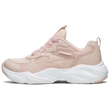 Skechers Stamina Airy Anti-Slip Wear-Resistant Low-Top Chunky Sneakers Women's Pink 35