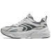 Skechers DLITES Anti-Slip Wear-Resistant Low-Top Chunky Sneakers Men's White Gray White gray, 44