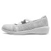 Skechers Anti Slip Wear Resistant Low Top Casual Shoes Women's Light Gray Серый, 37