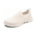 Skechers WOMEN'S GO WALK Cushioning Wear-Resistant Breathable Lightweight Rebound Low-Top Casual Shoes Women's Ivory Бежевый, 38