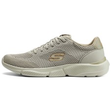 Skechers Bounder Anti-Slip Wear-Resistant Low-Top Casual Shoes Men's Gray Бежевый, 41