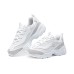Skechers D'LITES 1.0 Anti-Slip And Wear-Resistant Support Lightweight Height Increasing Low-Top Chunky Sneakers Women's Серый Белый, 38