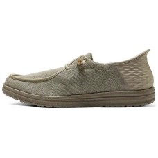 Skechers Anti-Slip Wear-Resistant Low-Top Casual Shoes Men's Taupe Серо-коричневый, 41