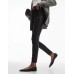 Mango elasticated waist slim fit faux leather legging in black Черный, XS - US 2