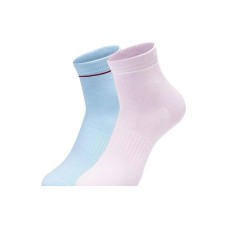 Skechers Ankle Socks Unisex 2 Pack 2 Pack (Cashmere Blue/Wind Orchid Purple/03XJ), M